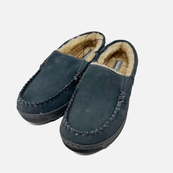 Eddie Bauer Shoes Nib Eddie Bauer Suede Slippers Memory Foam Gray